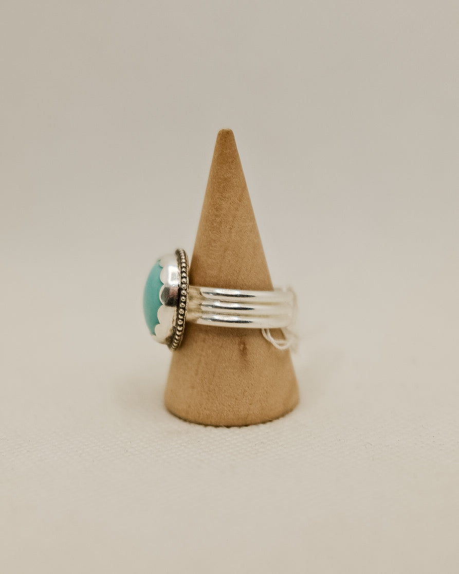 Statement Scallop + Bead Turquoise