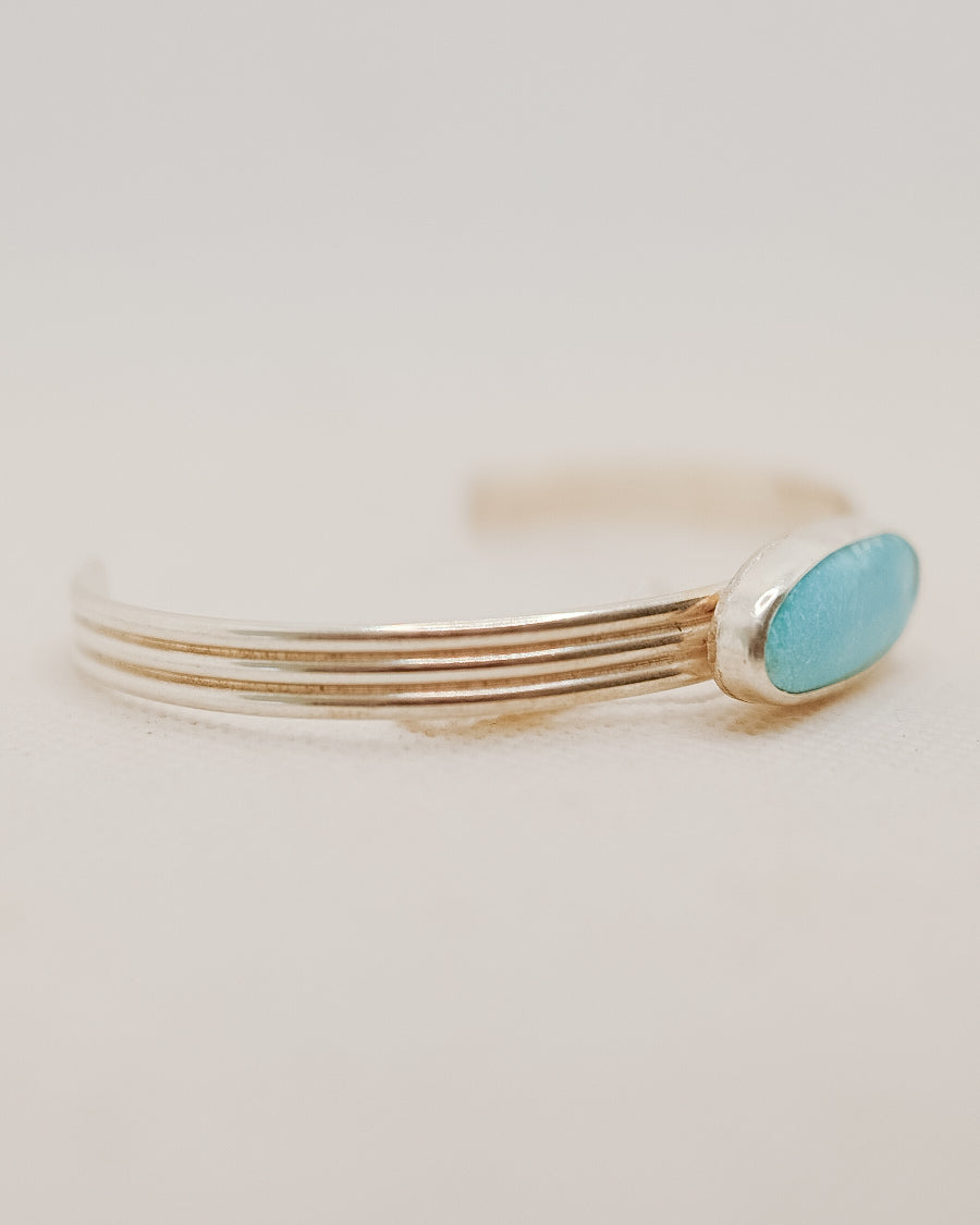 Turquoise Closed Triple Cuff