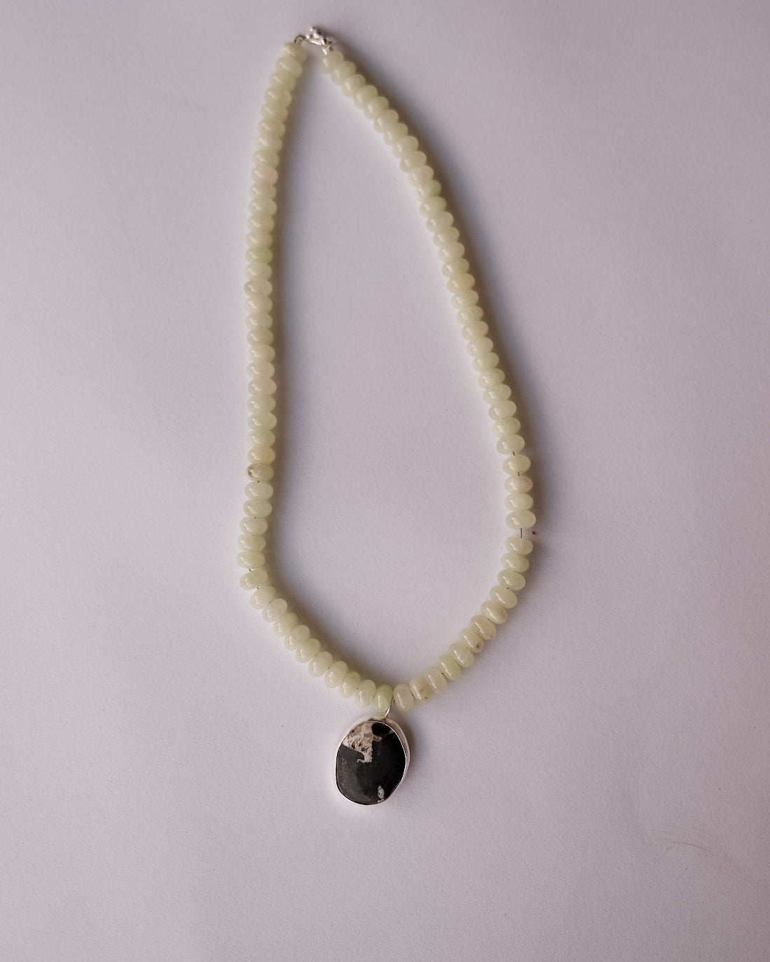 White Buffalo and Lemon Jasper Necklace
